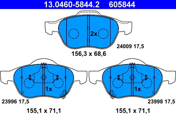 ATE 13.0460-5844.2 - Jarrupala, levyjarru inparts.fi