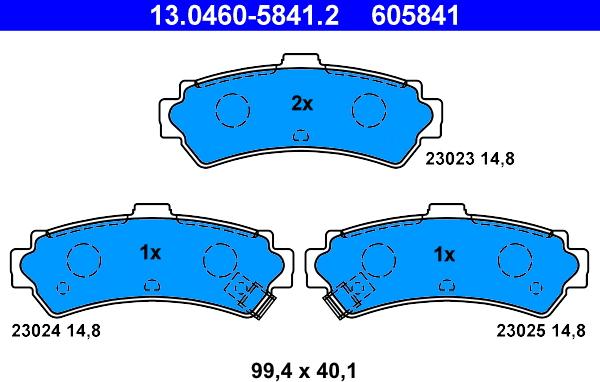 ATE 13.0460-5841.2 - Jarrupala, levyjarru inparts.fi