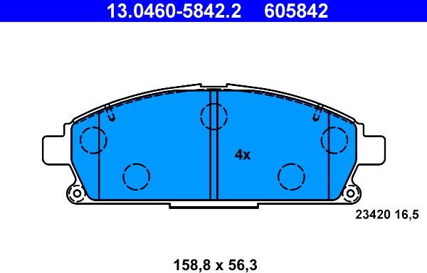 ATE 13.0460-5842.2 - Jarrupala, levyjarru inparts.fi