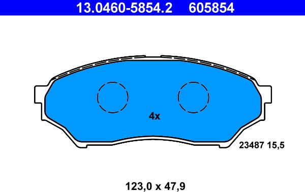 ATE 13.0460-5854.2 - Jarrupala, levyjarru inparts.fi