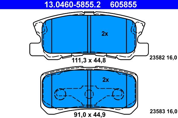 ATE 13.0460-5855.2 - Jarrupala, levyjarru inparts.fi