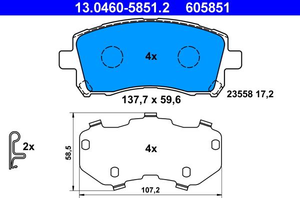 ATE 13.0460-5851.2 - Jarrupala, levyjarru inparts.fi