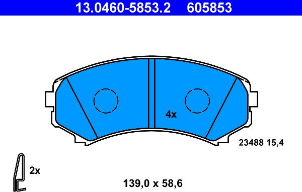 ATE 13.0460-5853.2 - Jarrupala, levyjarru inparts.fi