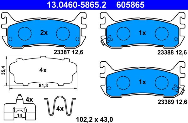 ATE 13.0460-5865.2 - Jarrupala, levyjarru inparts.fi