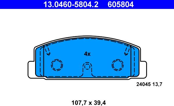 ATE 13.0460-5804.2 - Jarrupala, levyjarru inparts.fi