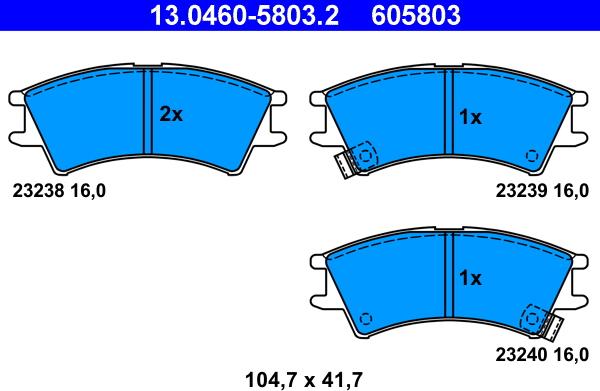 ATE 13.0460-5803.2 - Jarrupala, levyjarru inparts.fi