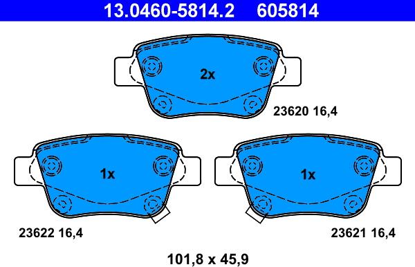 ATE 13.0460-5814.2 - Jarrupala, levyjarru inparts.fi