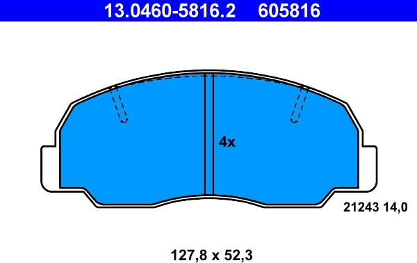 ATE 13.0460-5816.2 - Jarrupala, levyjarru inparts.fi