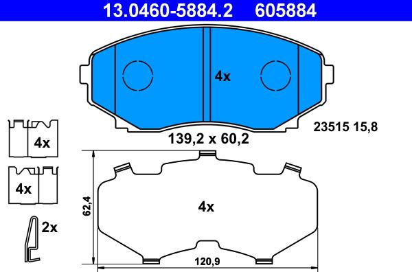 ATE 13.0460-5884.2 - Jarrupala, levyjarru inparts.fi