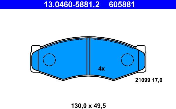 ATE 13.0460-5881.2 - Jarrupala, levyjarru inparts.fi