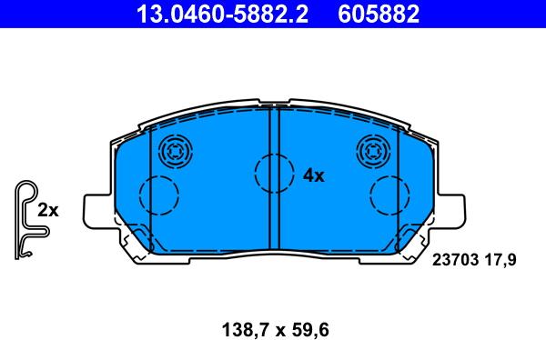 ATE 13.0460-5882.2 - Jarrupala, levyjarru inparts.fi