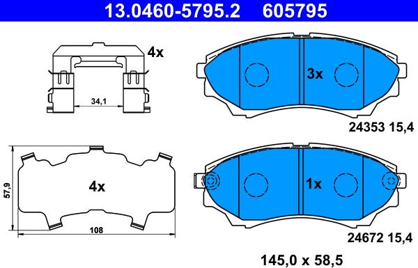 ATE 13.0460-5795.2 - Jarrupala, levyjarru inparts.fi