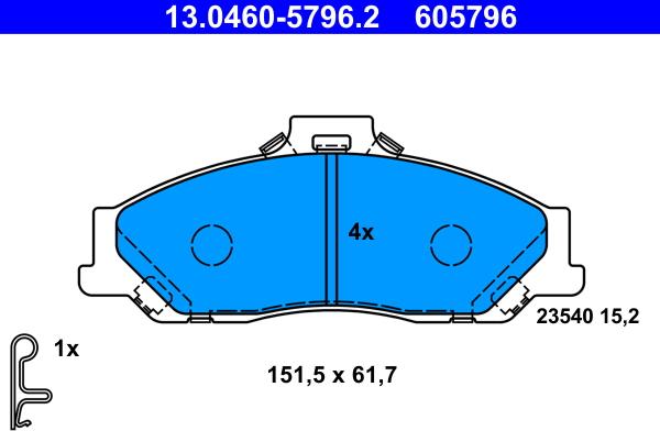 ATE 13.0460-5796.2 - Jarrupala, levyjarru inparts.fi