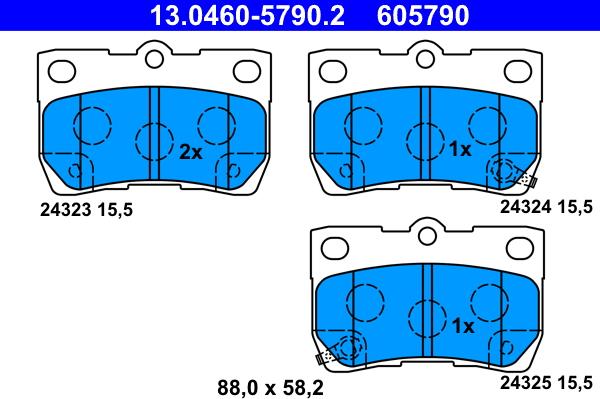 ATE 13.0460-5790.2 - Jarrupala, levyjarru inparts.fi