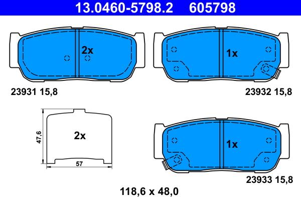 ATE 13.0460-5798.2 - Jarrupala, levyjarru inparts.fi