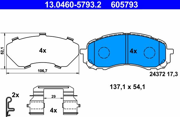 ATE 13.0460-5793.2 - Jarrupala, levyjarru inparts.fi