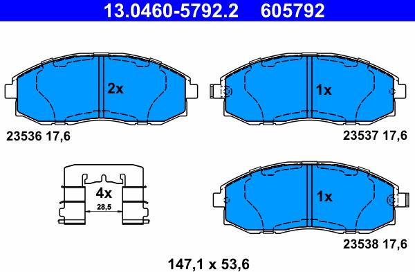 ATE 13.0460-5792.2 - Jarrupala, levyjarru inparts.fi