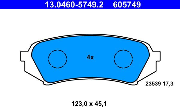 ATE 13.0460-5749.2 - Jarrupala, levyjarru inparts.fi