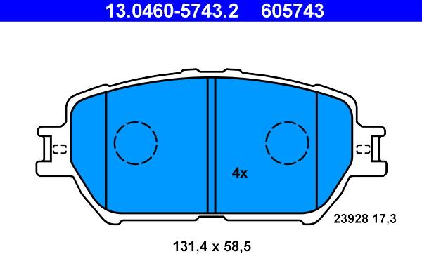 ATE 13.0460-5743.2 - Jarrupala, levyjarru inparts.fi