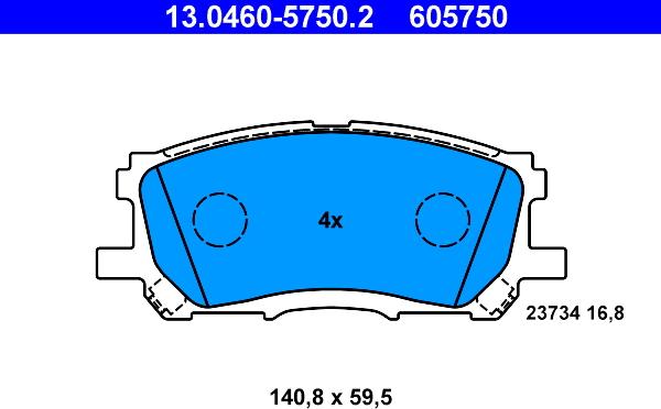 ATE 13.0460-5750.2 - Jarrupala, levyjarru inparts.fi