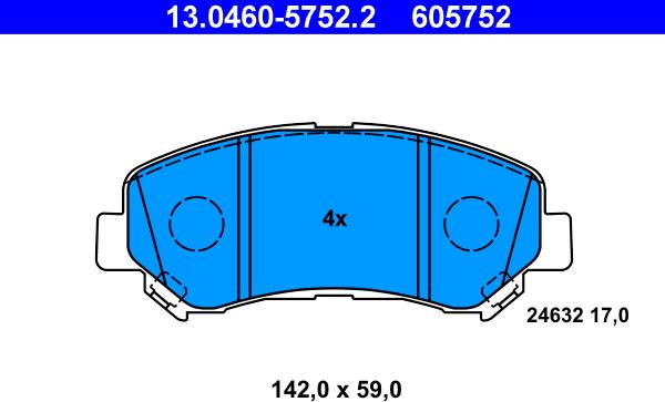 ATE 13.0460-5752.2 - Jarrupala, levyjarru inparts.fi