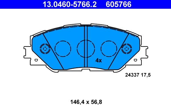 ATE 13.0460-5766.2 - Jarrupala, levyjarru inparts.fi