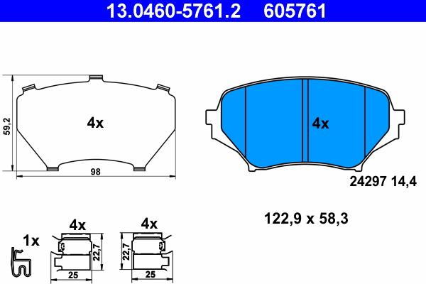 ATE 13.0460-5761.2 - Jarrupala, levyjarru inparts.fi