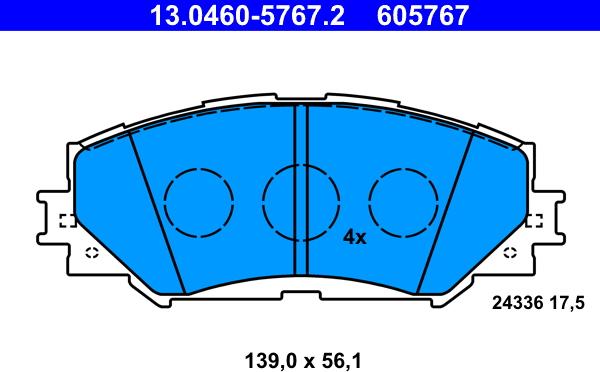 ATE 13.0460-5767.2 - Jarrupala, levyjarru inparts.fi