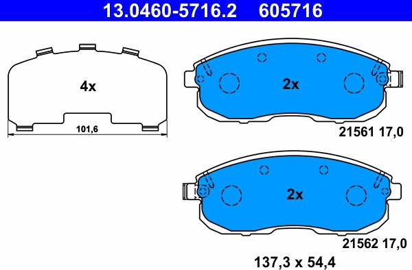 ATE 13.0460-5716.2 - Jarrupala, levyjarru inparts.fi