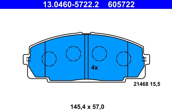 ATE 13.0460-5722.2 - Jarrupala, levyjarru inparts.fi