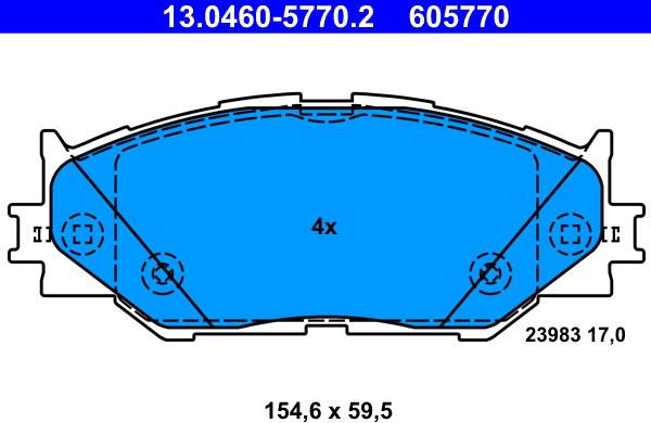 ATE 13.0460-5770.2 - Jarrupala, levyjarru inparts.fi