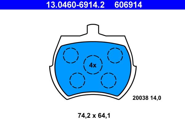 ATE 13.0460-6914.2 - Jarrupala, levyjarru inparts.fi