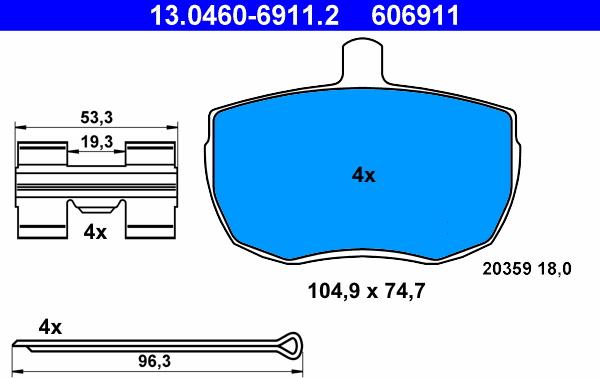 ATE 13.0460-6911.2 - Jarrupala, levyjarru inparts.fi