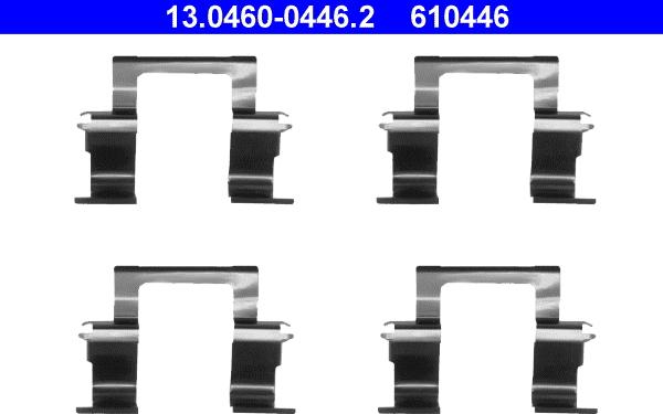 ATE 13.0460-0446.2 - Tarvikesarja, jarrupala inparts.fi