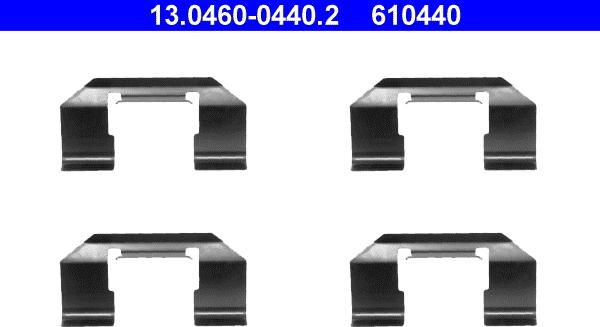 ATE 13.0460-0440.2 - Tarvikesarja, jarrupala inparts.fi