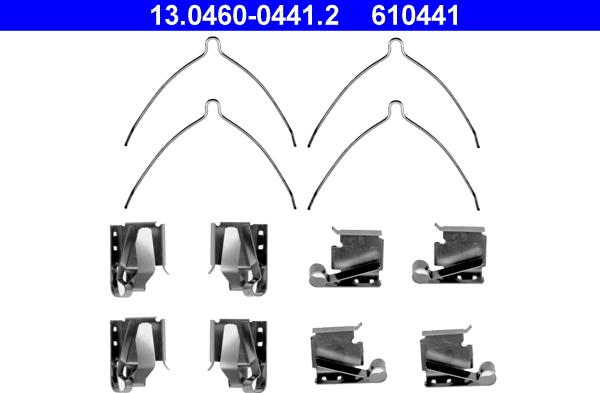 ATE 13.0460-0441.2 - Tarvikesarja, jarrupala inparts.fi