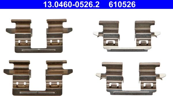 ATE 13.0460-0526.2 - Tarvikesarja, jarrupala inparts.fi