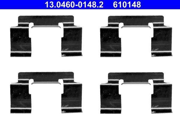 ATE 13.0460-0148.2 - Tarvikesarja, jarrupala inparts.fi