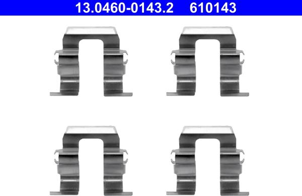 ATE 13.0460-0143.2 - Tarvikesarja, jarrupala inparts.fi