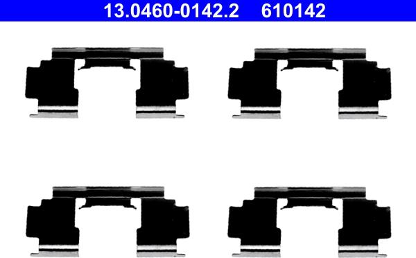 ATE 13.0460-0142.2 - Tarvikesarja, jarrupala inparts.fi