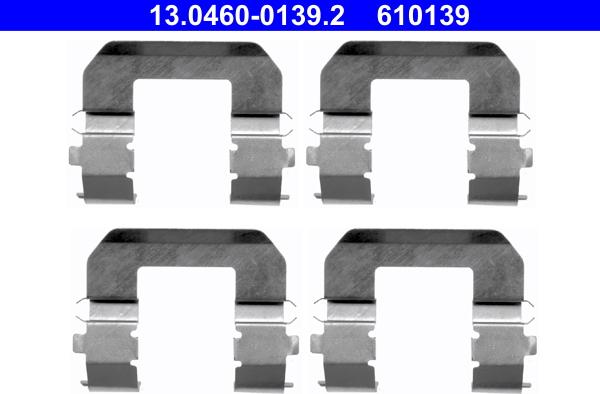 ATE 13.0460-0139.2 - Tarvikesarja, jarrupala inparts.fi