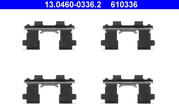 ATE 13.0460-0336.2 - Tarvikesarja, jarrupala inparts.fi