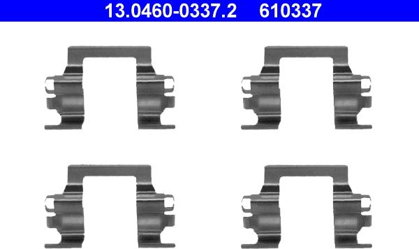 ATE 13.0460-0337.2 - Tarvikesarja, jarrupala inparts.fi