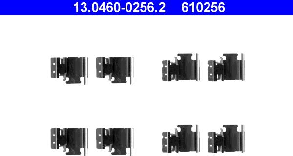 ATE 13.0460-0256.2 - Tarvikesarja, jarrupala inparts.fi