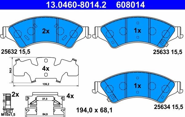 ATE 13.0460-8014.2 - Jarrupala, levyjarru inparts.fi