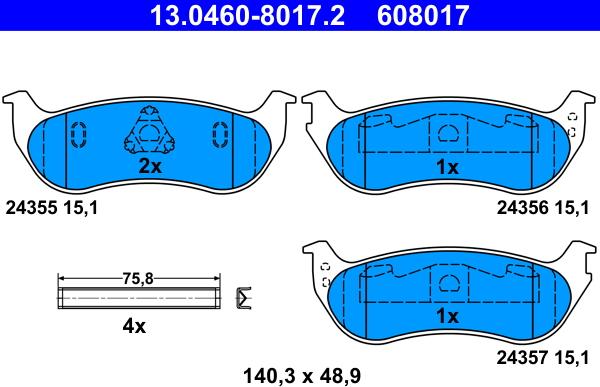 ATE 13.0460-8017.2 - Jarrupala, levyjarru inparts.fi