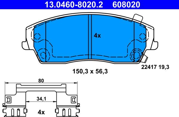 ATE 13.0460-8020.2 - Jarrupala, levyjarru inparts.fi