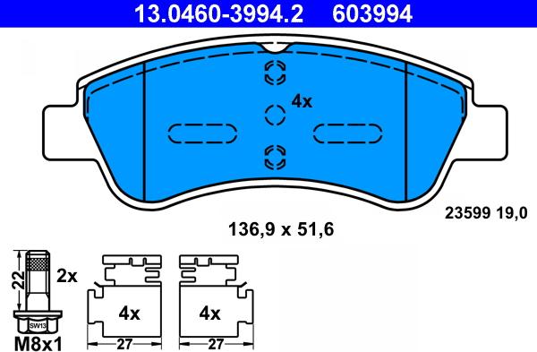 ATE 13.0460-3994.2 - Jarrupala, levyjarru inparts.fi