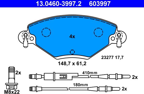 ATE 13.0460-3997.2 - Jarrupala, levyjarru inparts.fi