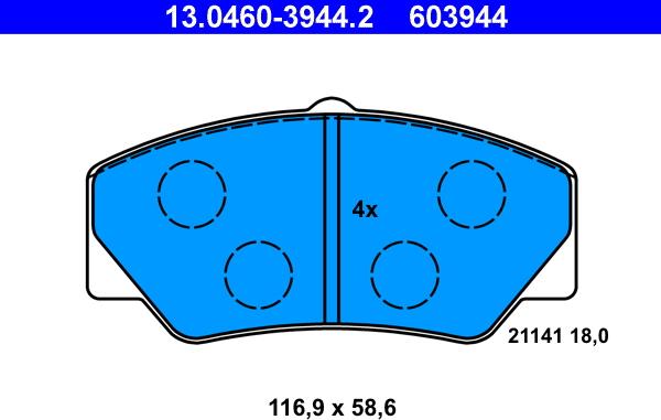 ATE 13.0460-3944.2 - Jarrupala, levyjarru inparts.fi